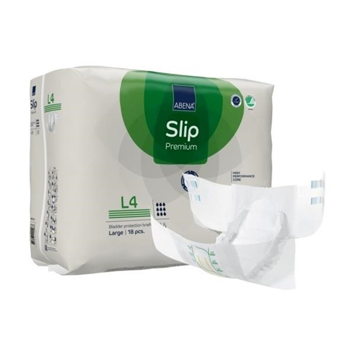 Unisex Adult Incontinence Brief Abena® Slip Premium L4 Large Disposable Heavy Absorbency - BeHope
