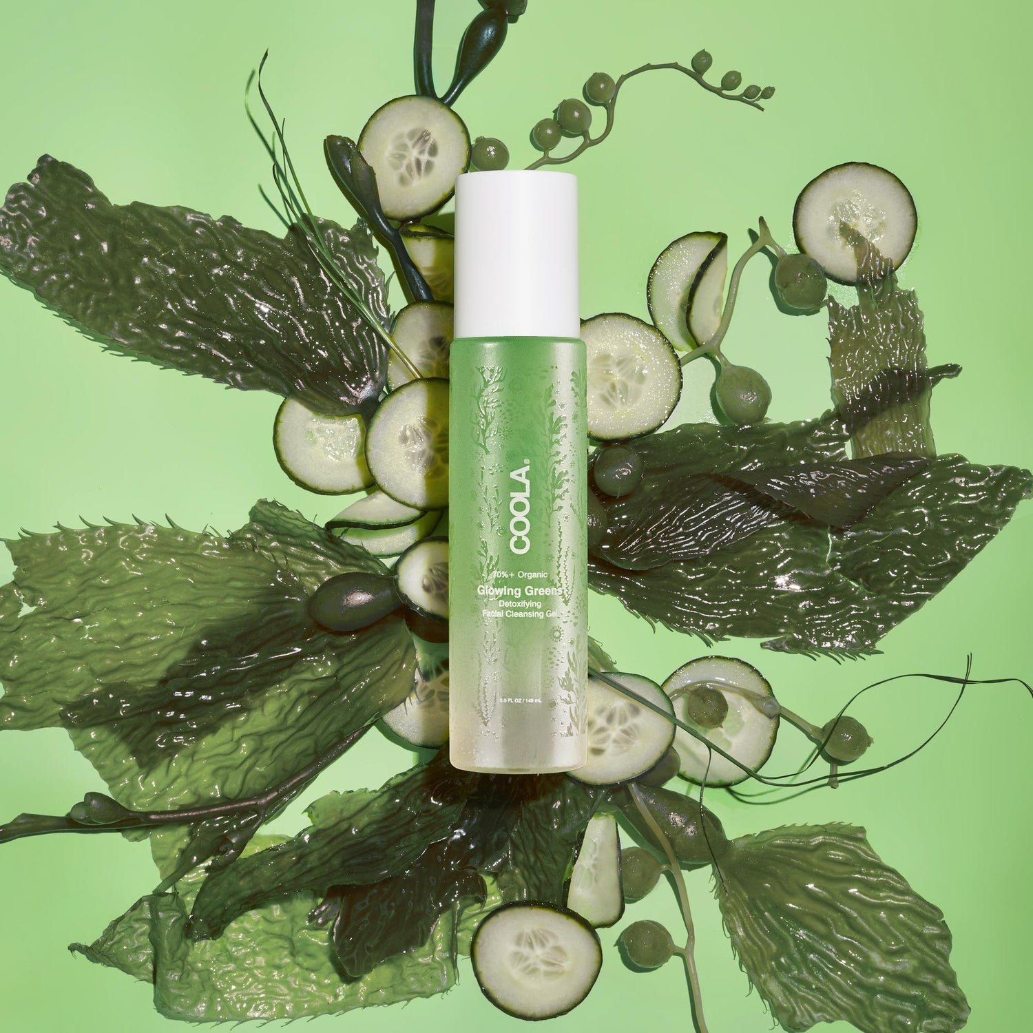 Facial Cleanser Coola® Glowing Greens Detoxifying Gel 5 oz. Tube Scented - BeHope