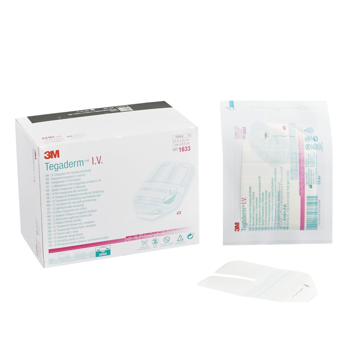 I.V. Dressing 3M™ Tegaderm™ Adhesive / Film 2-3/4 X 3-1/4 Inch Sterile - BeHope