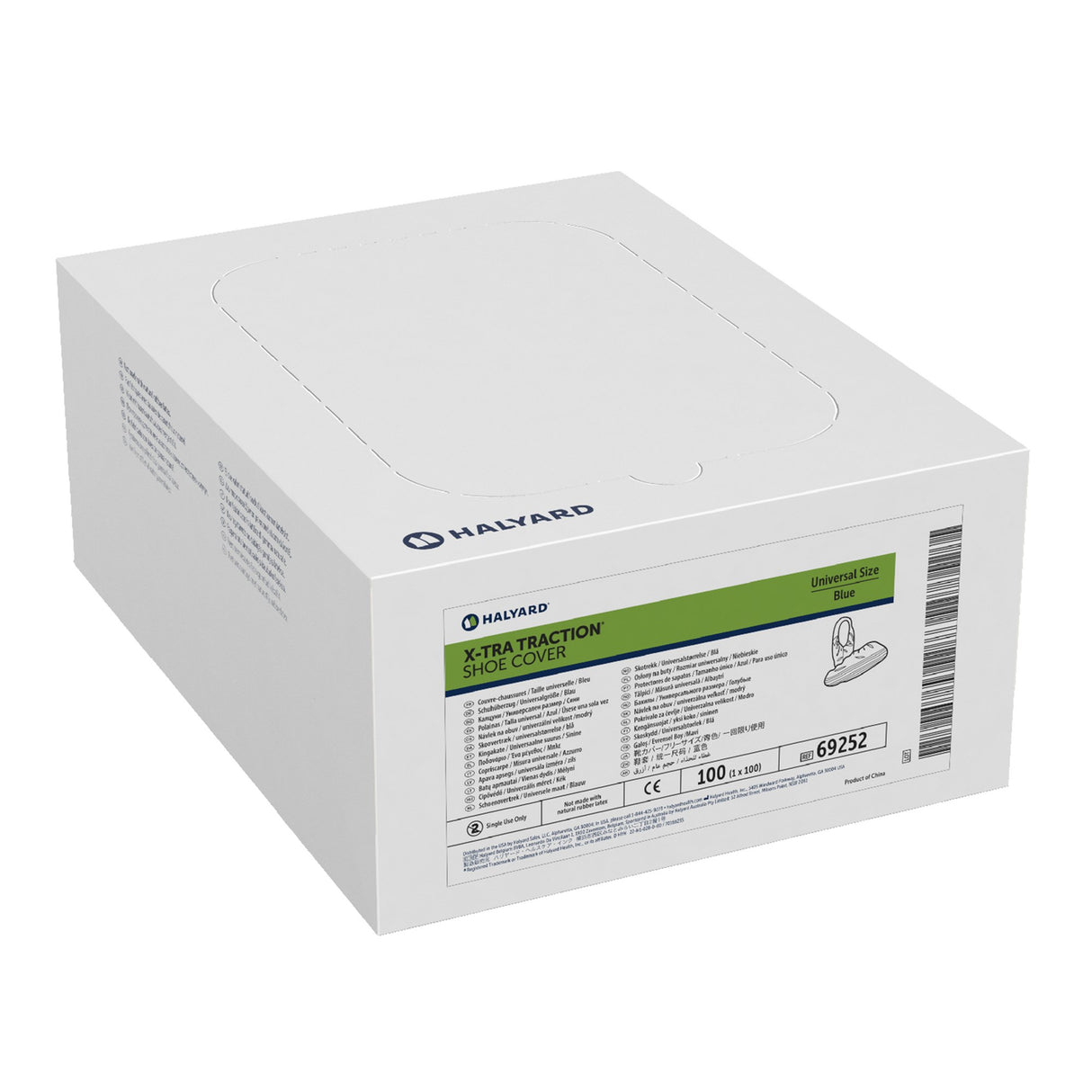 Shoe Cover X-tra Traction® One Size Fits Most Shoe High Nonskid Sole Blue NonSterile - BeHope