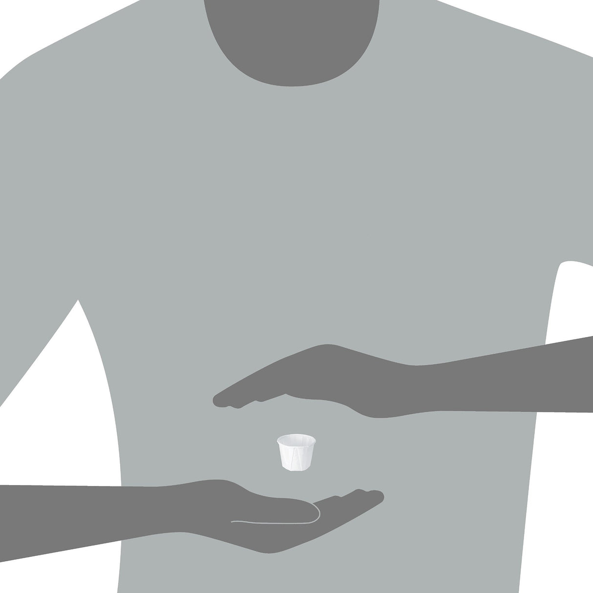 Souffle Cup Solo® 0.5 oz. White Paper Disposable - BeHope