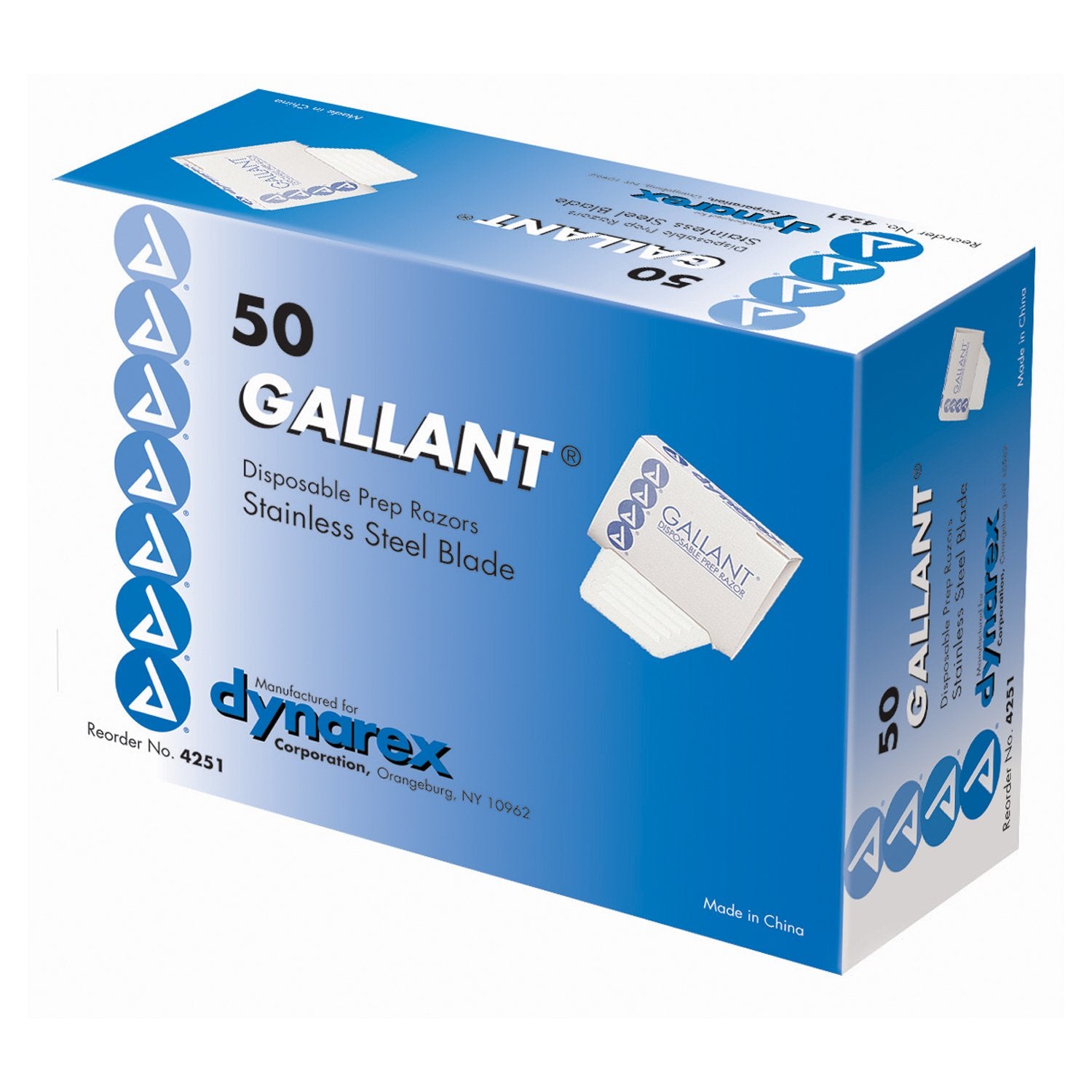 Surgical Prep Razor Gallant® Single Edge Single Blade NonSterile Disposable - BeHope