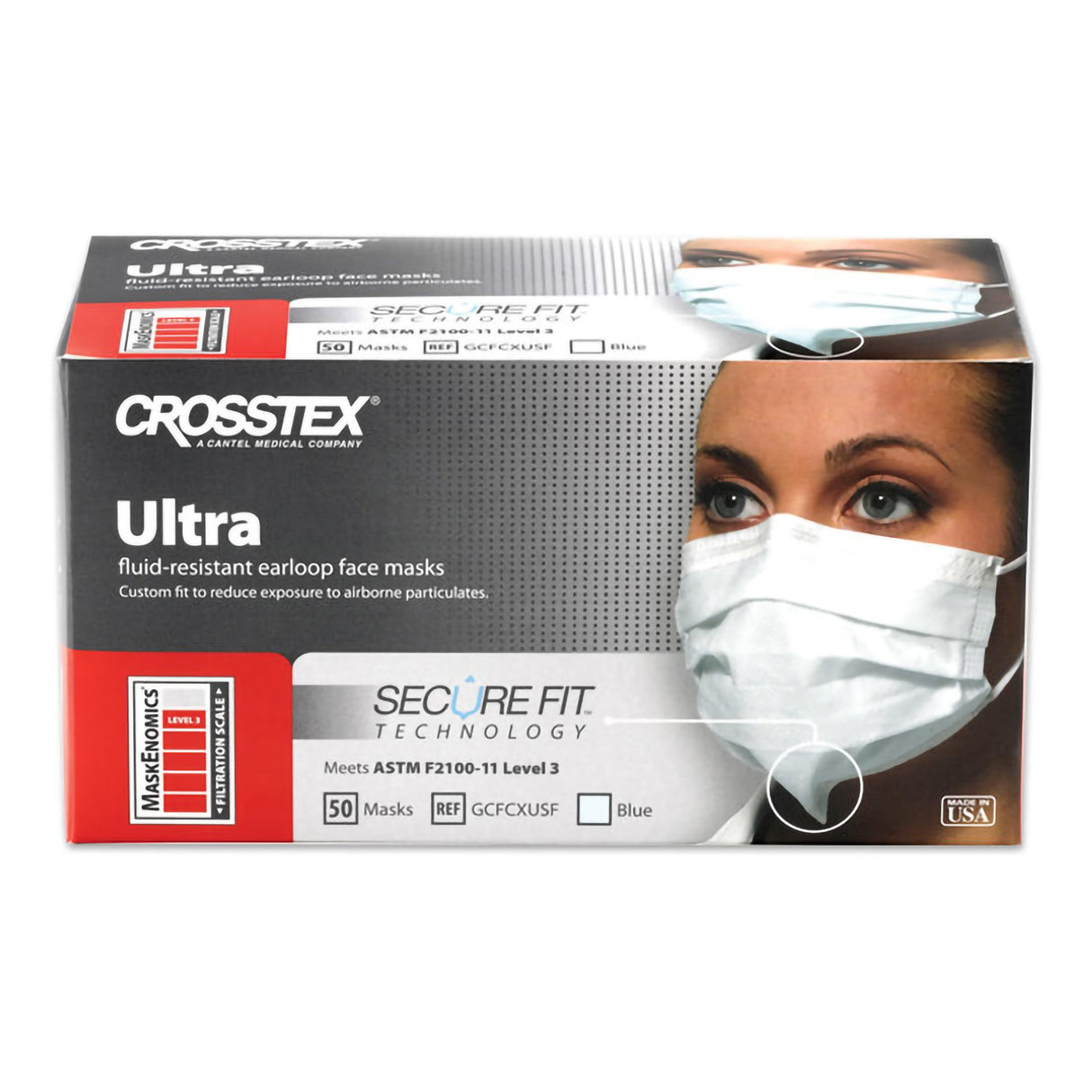 Procedure Mask Ultra™ ASTM Level 3 Earloops One Size Fits Most - BeHope