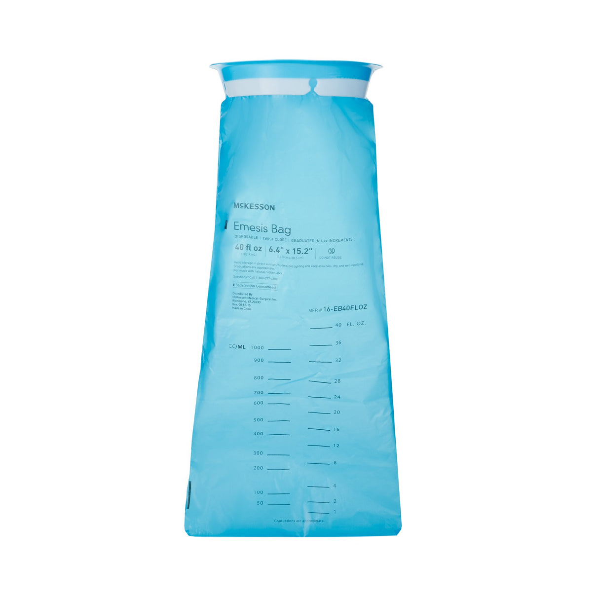 Emesis Bag McKesson 40 oz. Blue - BeHope