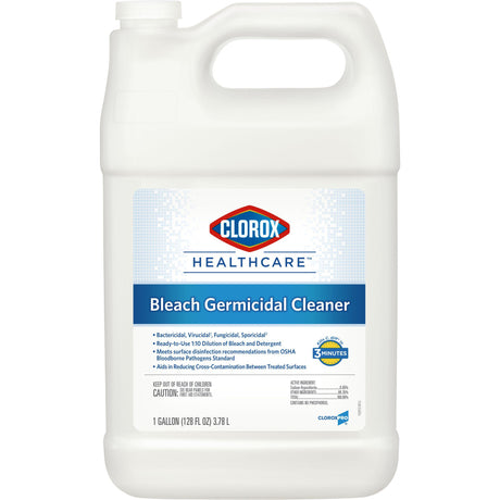 Surface Disinfectant Cleaner Refill Clorox Healthcare® Bleach Germicidal Manual Pour Liquid 1 gal. Jug Fruity Floral Bleach Scent NonSterile - BeHope