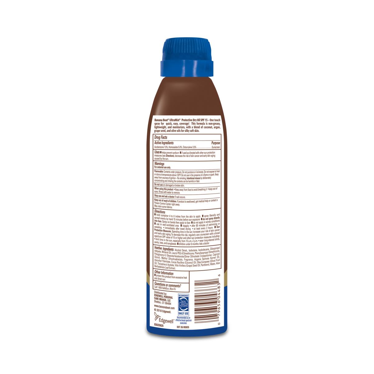 Banana Boat Dry Oil Spray With Coconut Oil - BeHope