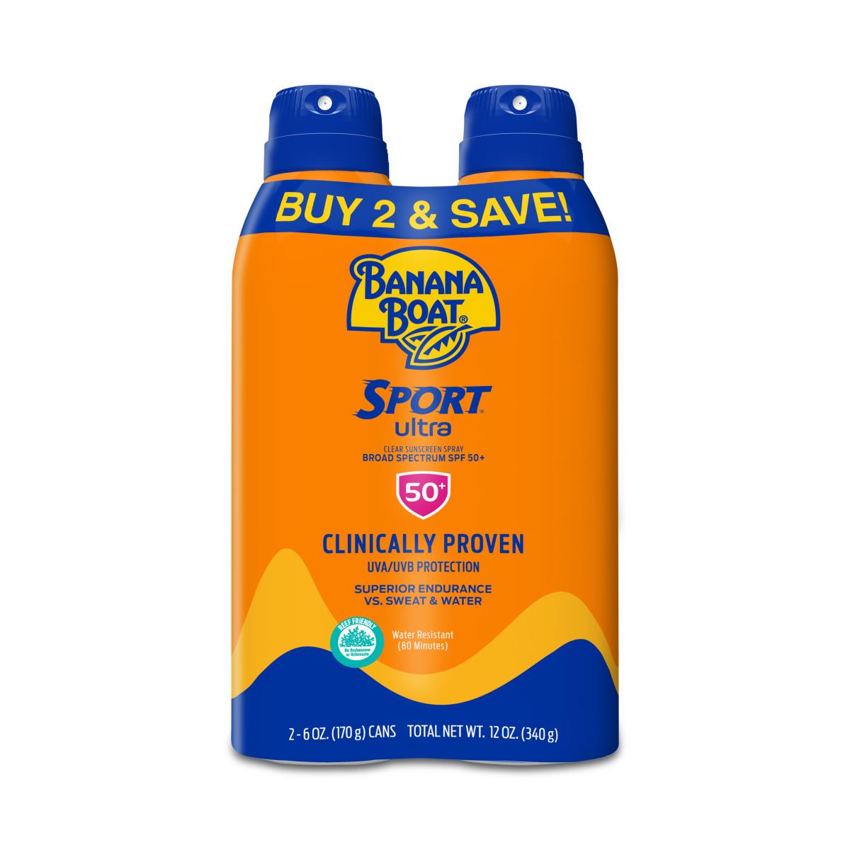 Banana Boat Sport Ultra Clear Sunscreen Spray - BeHope