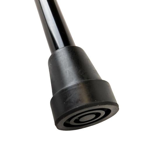 Cane Soft Foam Offset Handle Blue Jay Black With Strap - BeHope