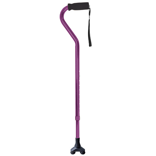 Cane Offset Blue Jay Purple With Foam Handle - BeHope