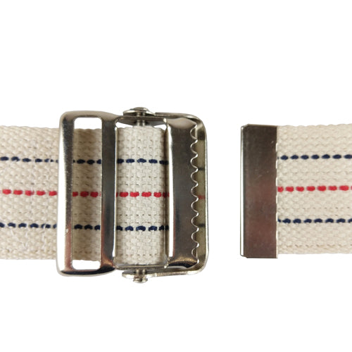 Gait Belt W/metal Buckle 2x60 Striped Blue Jay Brand - BeHope