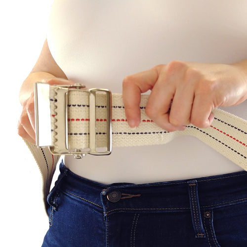 Gait Belt W/metal Buckle 2x60 Striped Blue Jay Brand - BeHope