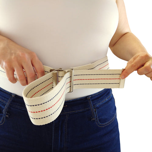 Gait Belt W/metal Buckle 2x60 Striped Blue Jay Brand - BeHope