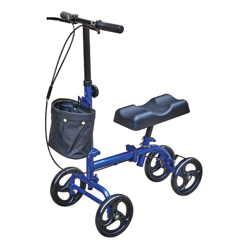 Keep Me Moving Steerable Folding Knee Scooter - Bluejay - BeHope