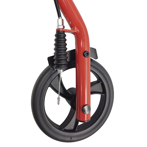 Roll With Me Steel Rollator W/6 Wheels K/d Red Case/2 - BeHope