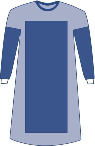 Sterile Poly-Reinforced AAMI Level 4 Extra-Long Eclipse Gowns