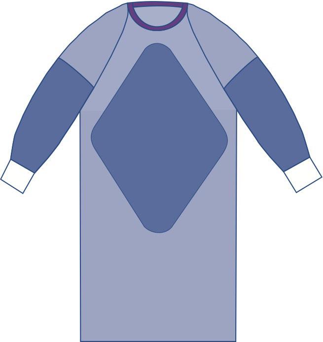 Sirus Nonsterile Fabric Reinforced SMS Gowns