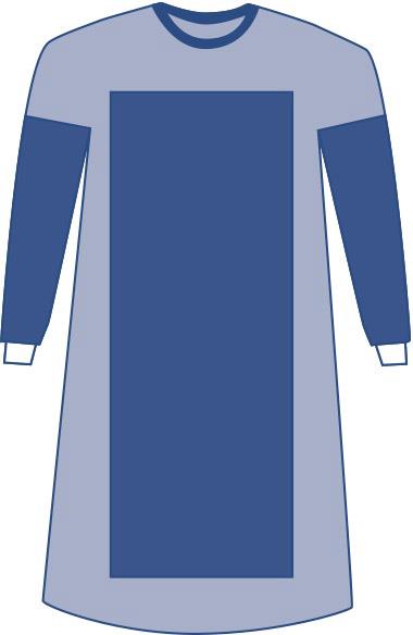 Sterile Poly-Reinforced Aurora Gowns with Set-In Sleeves