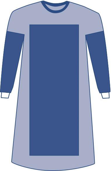 Sterile Poly-Reinforced Aurora Surgical Gown with Set-In Sleeves - BeHope