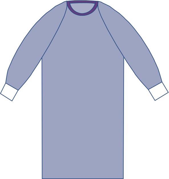 Sterile Non-Reinforced Aurora Surgical Gowns with Raglan Sleeves