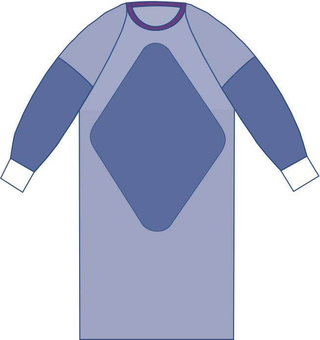 Sterile Fabric-Reinforced Aurora Gowns with Raglan Sleeves - BeHope
