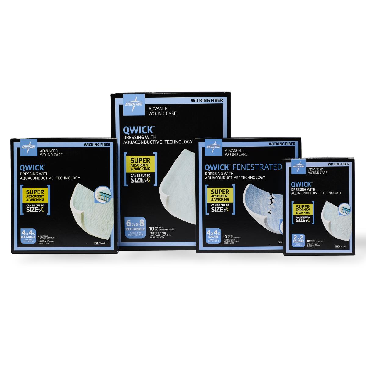 Qwick Nonadhesive Superabsorbent Wound Dressings - BeHope