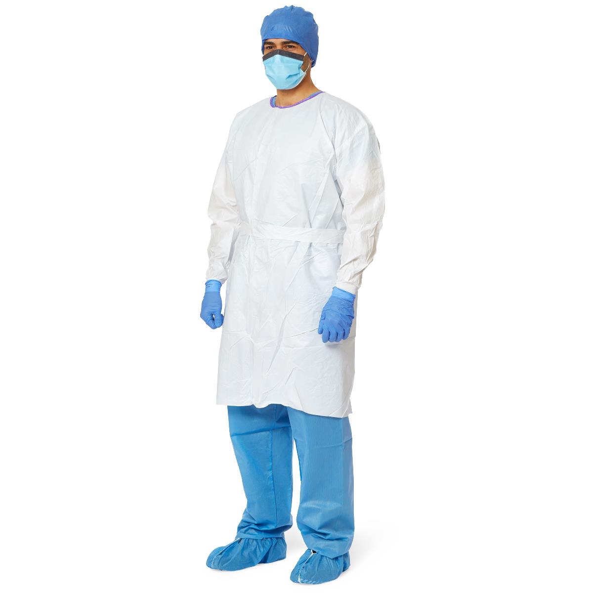 AAMI Level 3 Fluid-Resistant Microporous Film Isolation Gowns - BeHope
