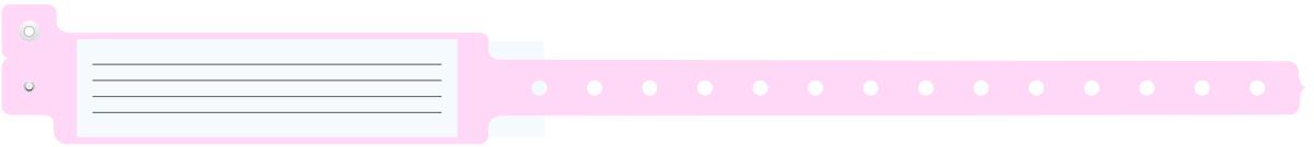 Medline Wristbands with Insert Tab