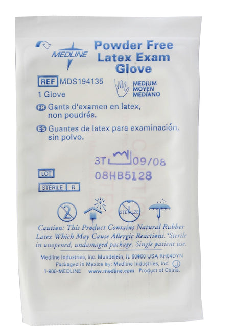 Medline Sterile Powder-Free Latex Exam Gloves - BeHope
