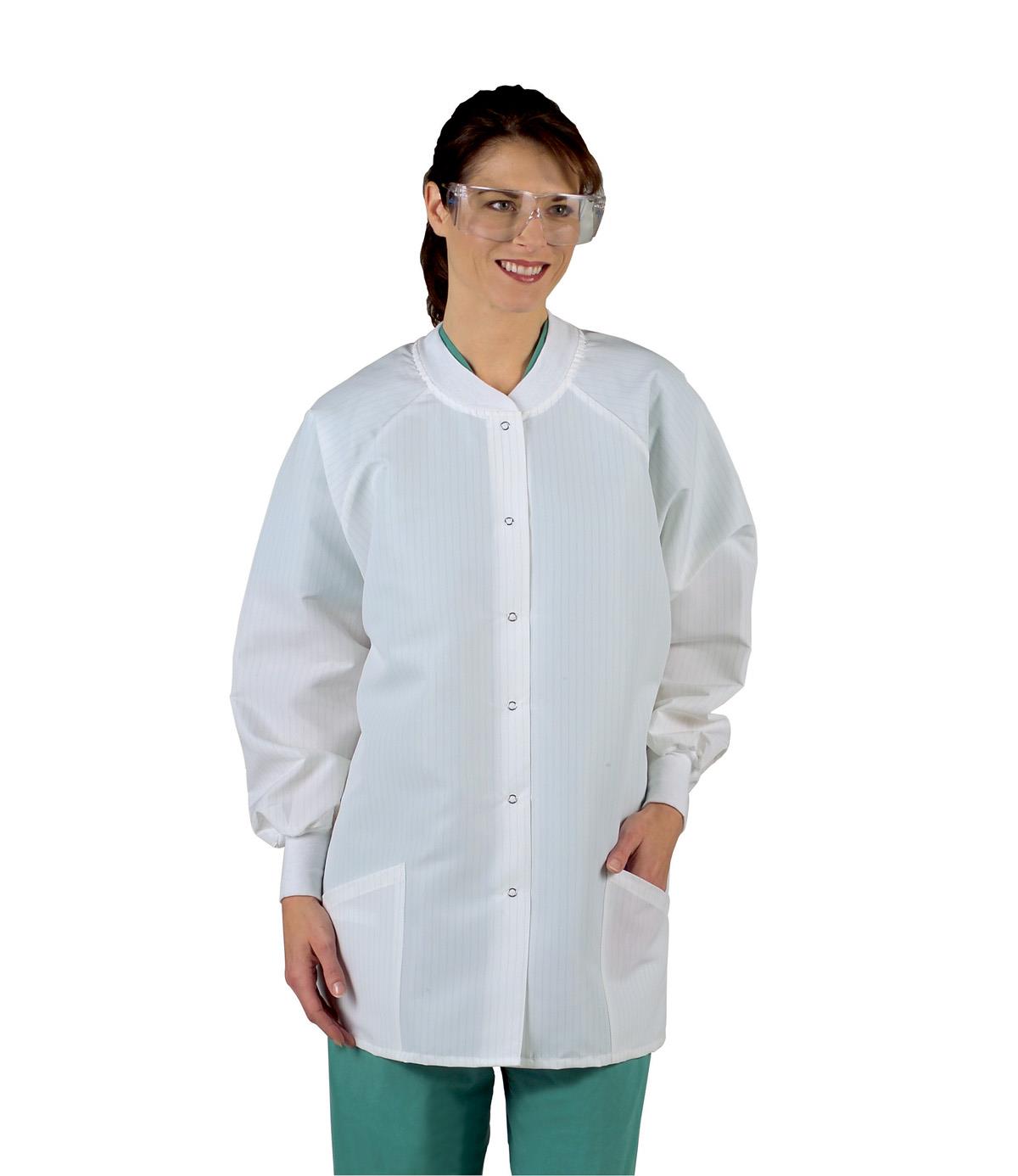 Medline Protective Static- and Fluid-Resistant Barrier Lab Coats