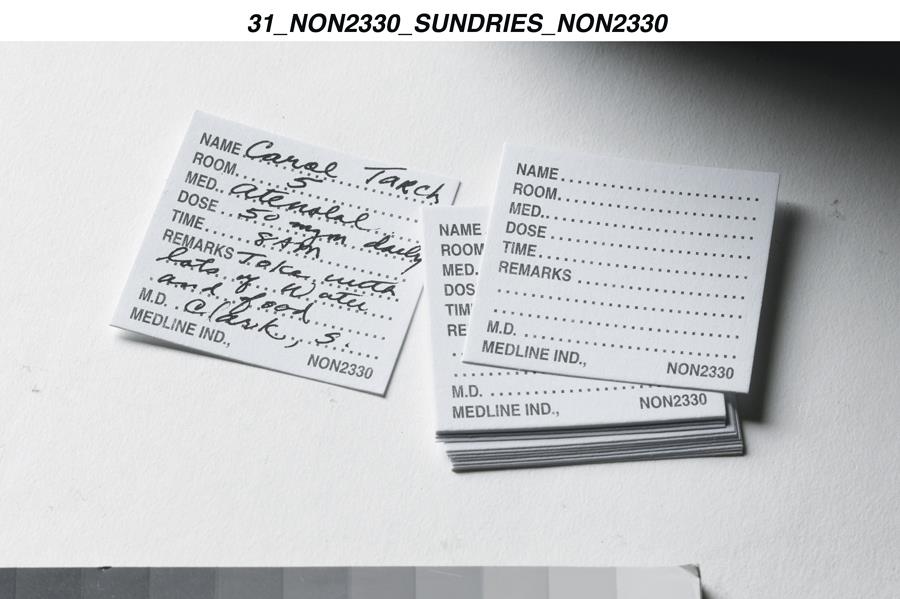 Medline Medication Time Cards