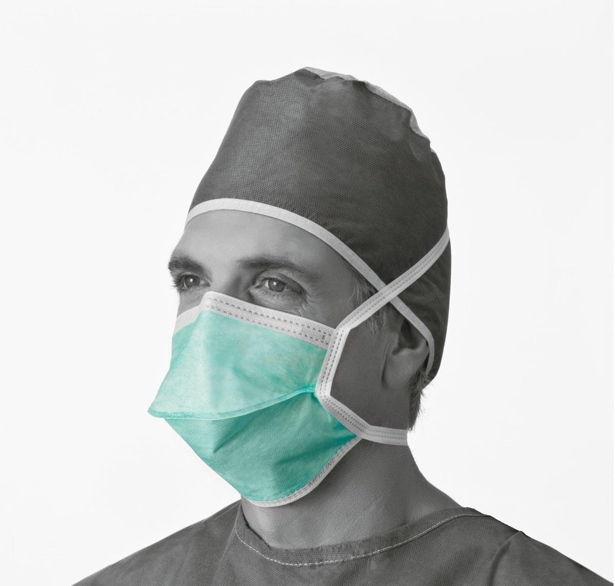 Medline ASTM Level 1 Duckbill-Style Surgical Face Mask with Ties