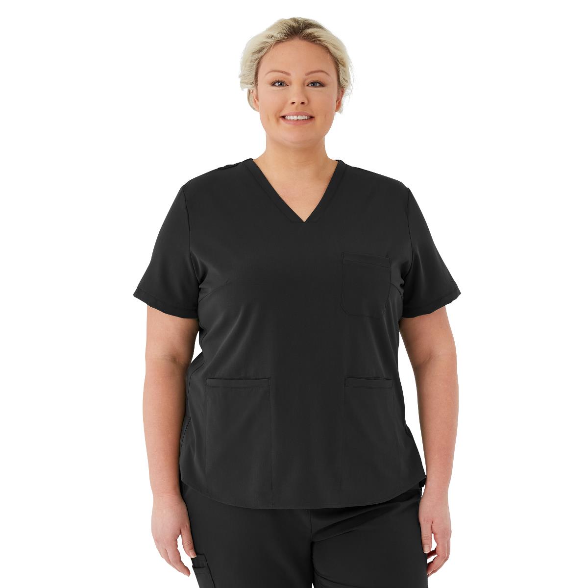 Lexington AVE Women's V-Neck Scrub Tops with 3 Pockets - BeHope