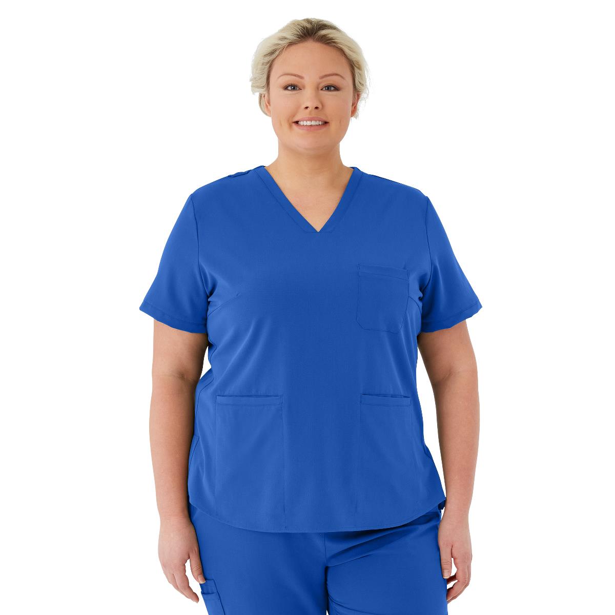 Lexington AVE Women's V-Neck Scrub Tops with 3 Pockets - BeHope