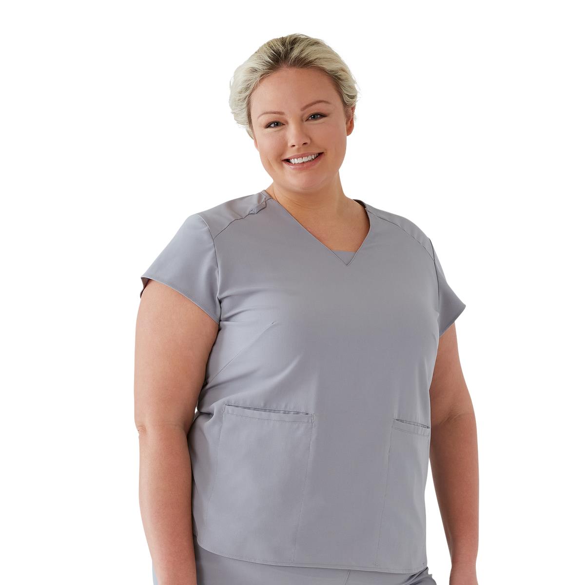 Monroe AVE Women's V-Neck Tunic Style Scrub Tops (Style 4805)