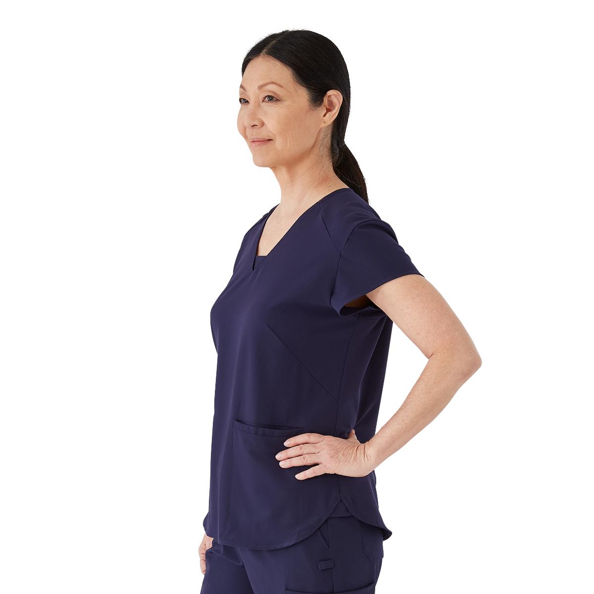 Monroe AVE Women's V-Neck Tunic Style Scrub Tops (Style 4805)