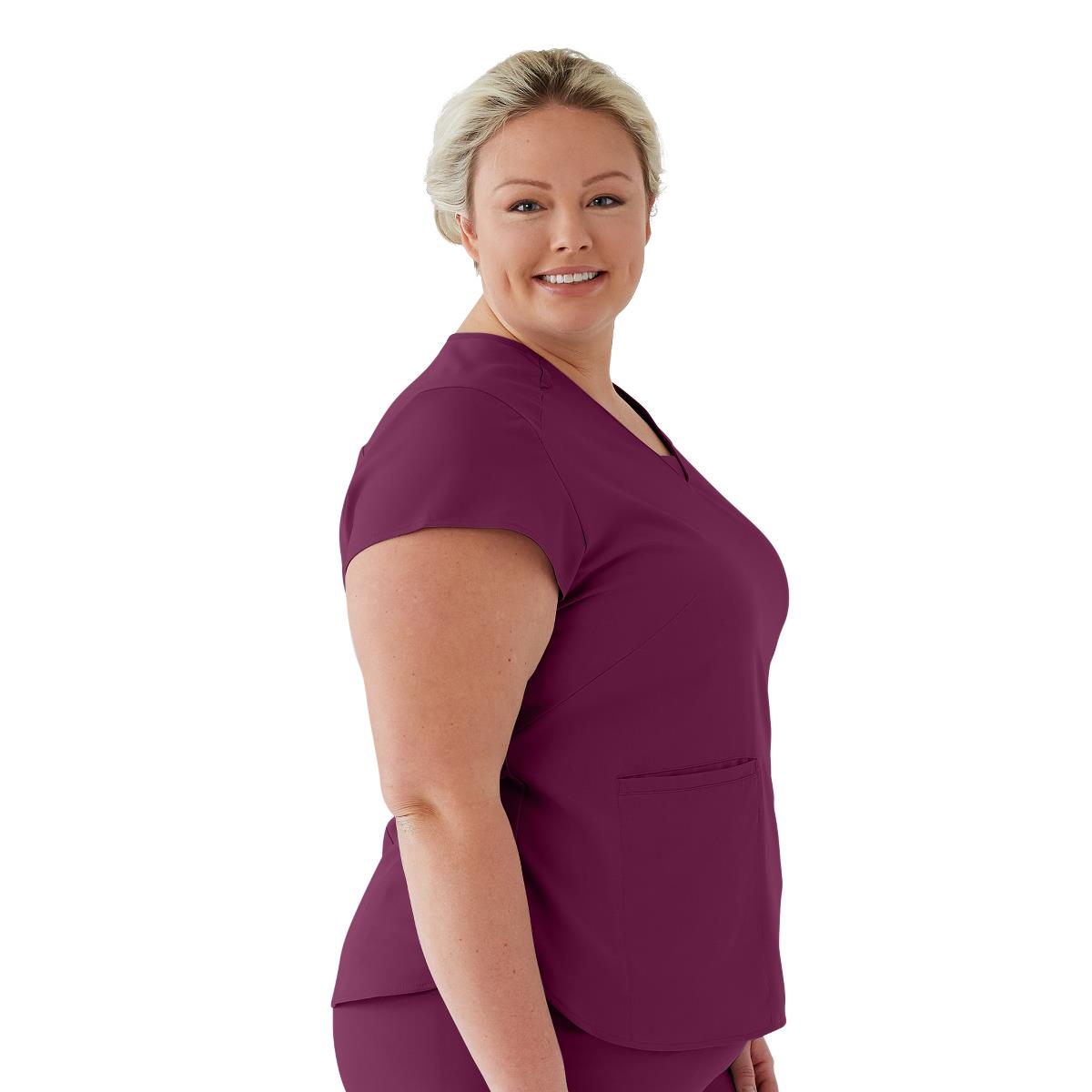 Monroe AVE Women's V-Neck Tunic Style Scrub Tops (Style 4805)