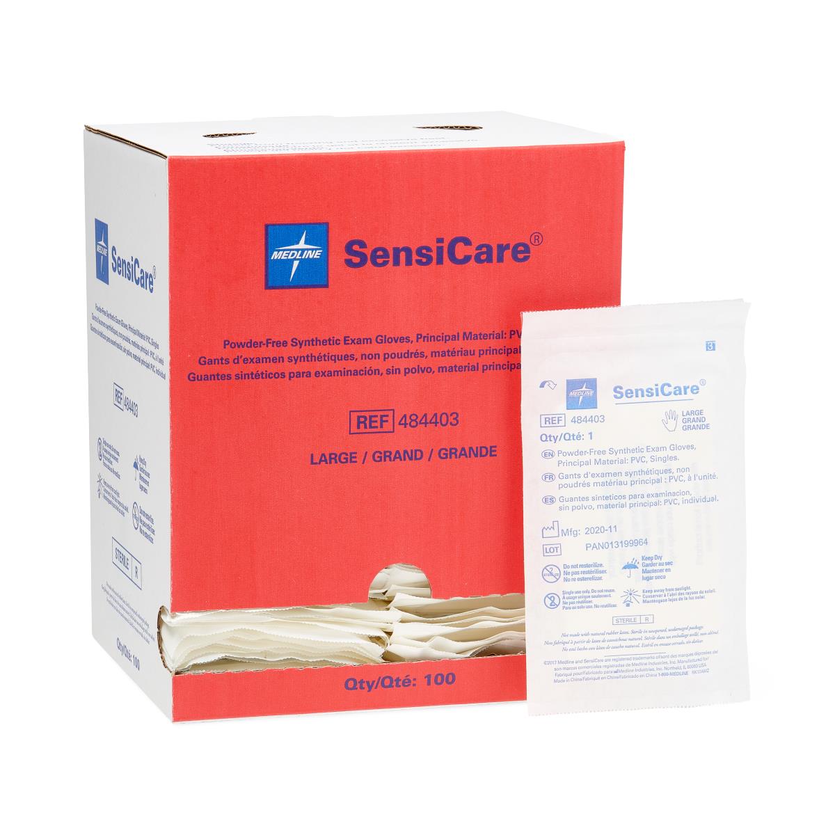 SensiCare Powder-Free Stretch Vinyl Sterile Exam Gloves - BeHope