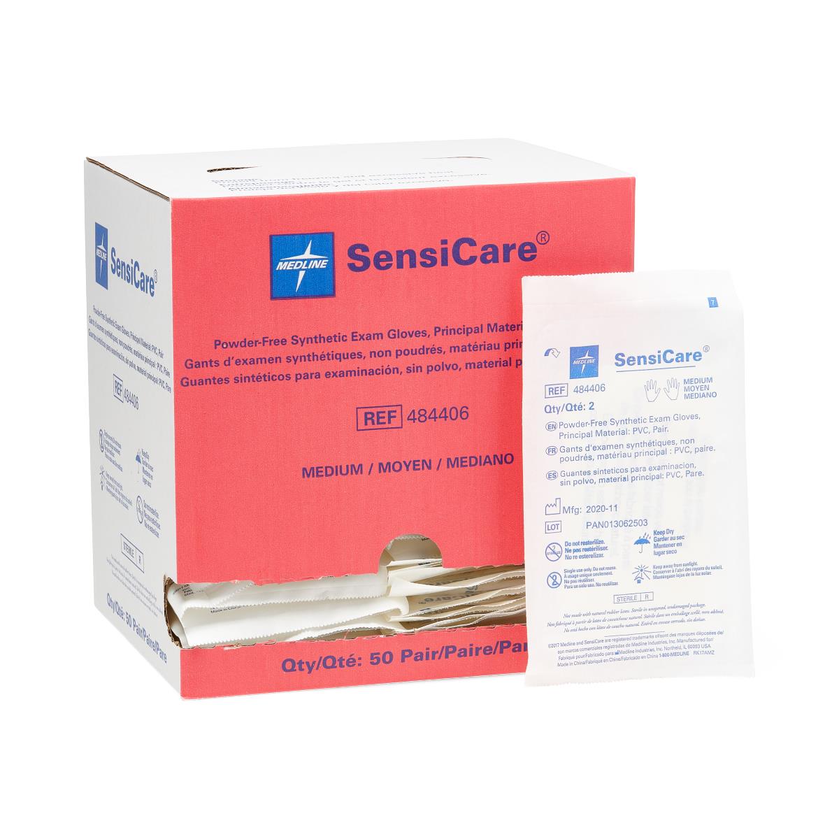 SensiCare Powder-Free Stretch Vinyl Sterile Exam Gloves - BeHope
