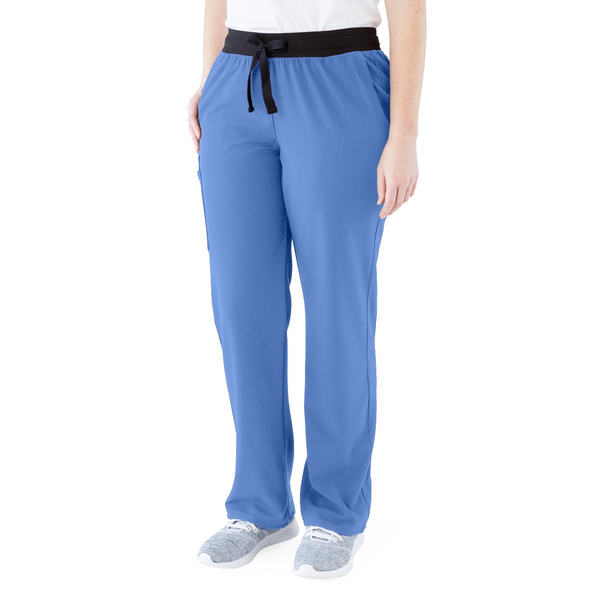 Varick AVE Women's Midrise 6-Pocket Scrub Pants - Tall Length (Style 4913)