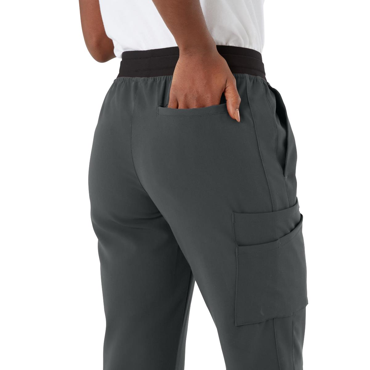 Varick AVE Women's Midrise 6-Pocket Scrub Pants - Tall Length (Style 4913)