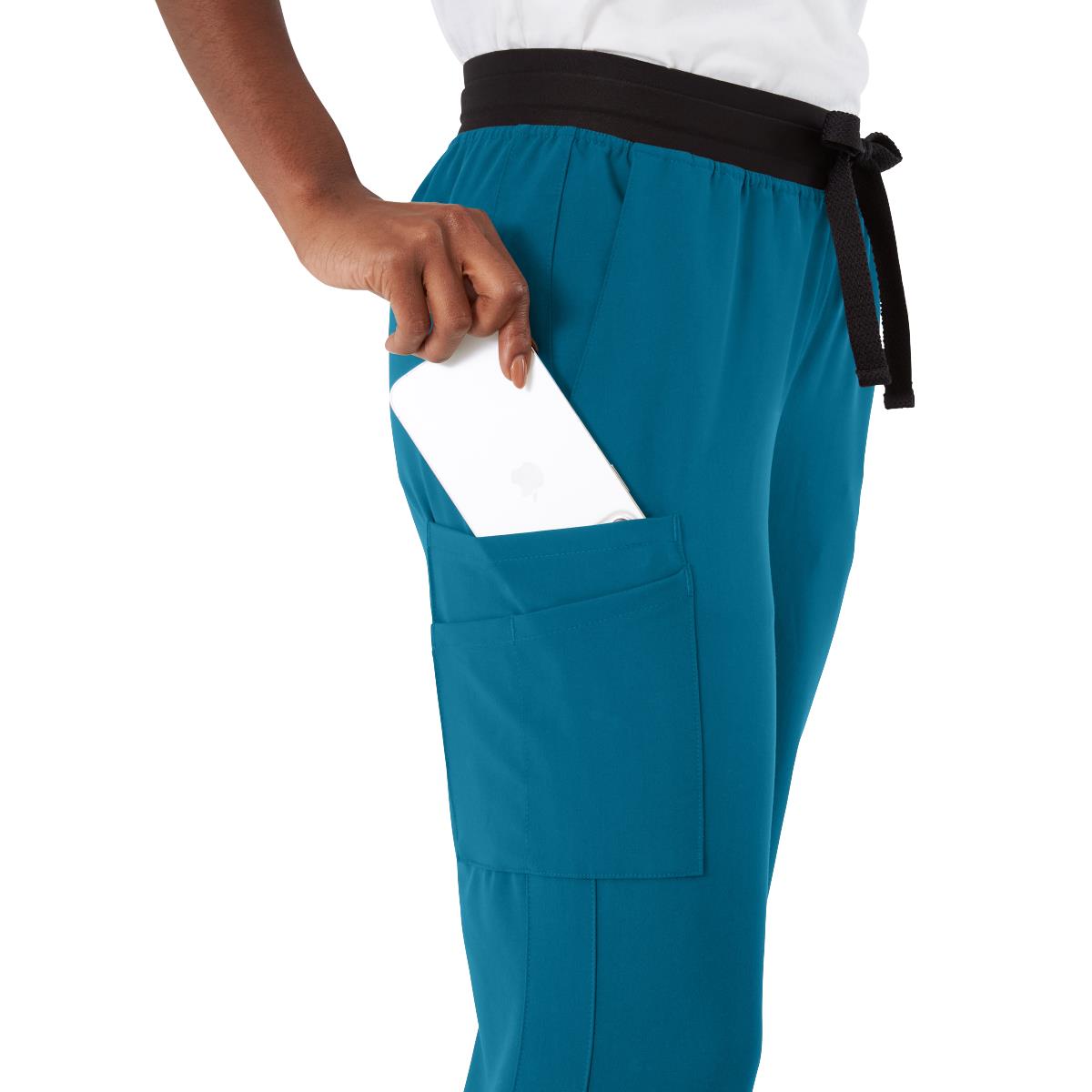 Varick AVE Women's Midrise 6-Pocket Scrub Pants - Tall Length (Style 4913)