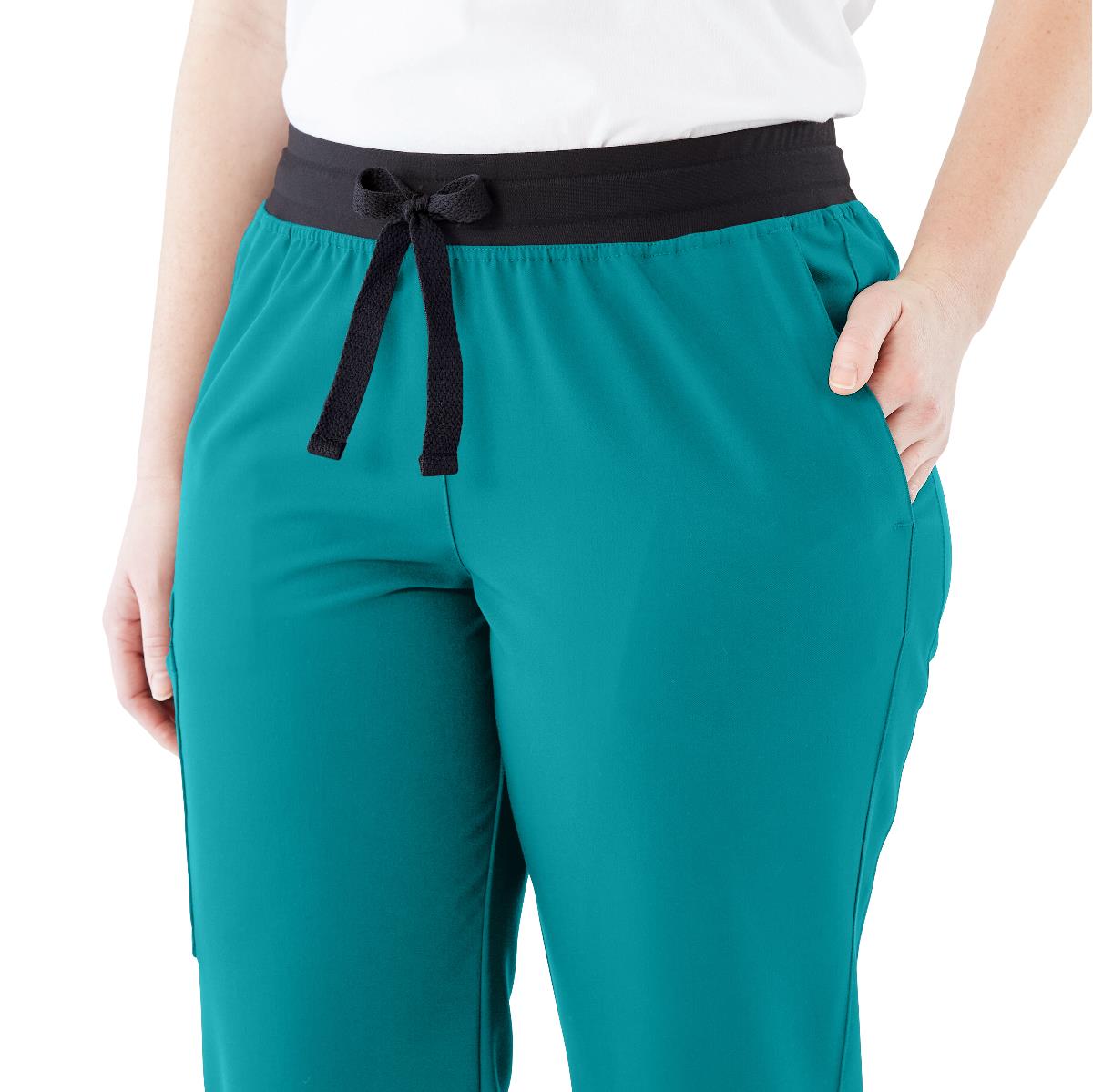 Varick AVE Women's Midrise 6-Pocket Scrub Pants - Tall Length (Style 4913)