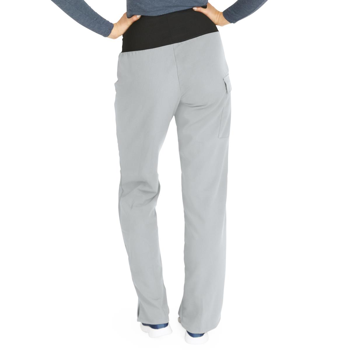 Ocean AVE Women's Wide Waistband Stretch Scrub Pants - Petite Length (Style 5560)