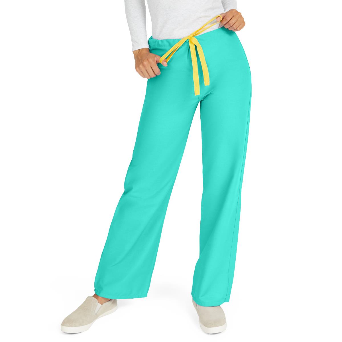 AngelStat Unisex Reversible Scrub Pants - Jade (Style 600)