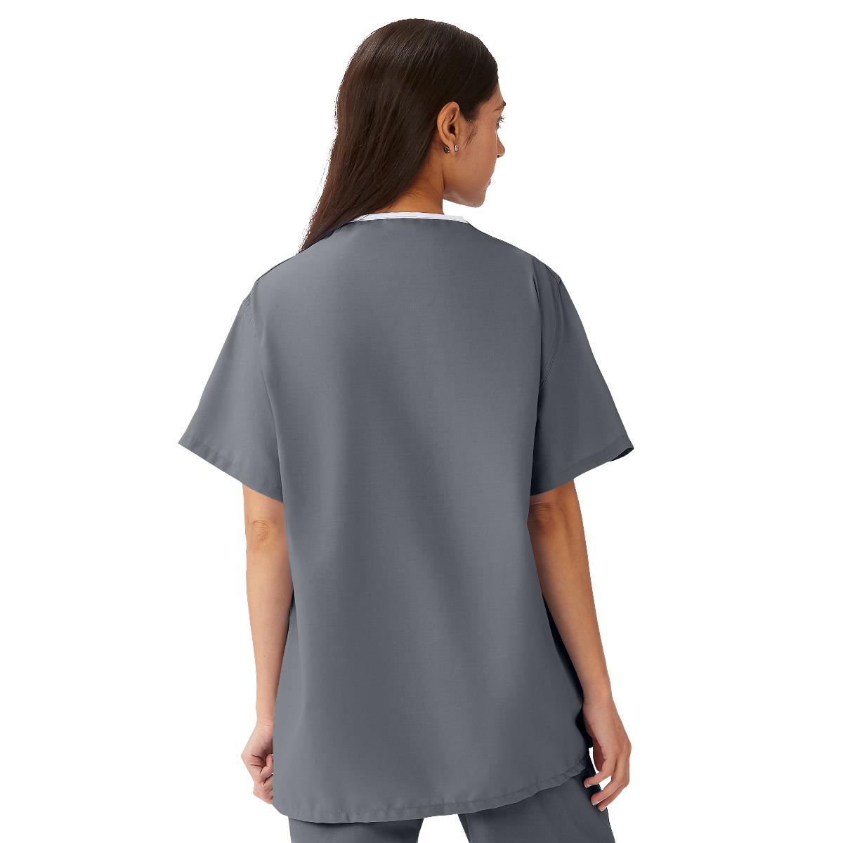AngelStat Unisex Reversible Scrub Tops with Medline Color Coding (Style 630)