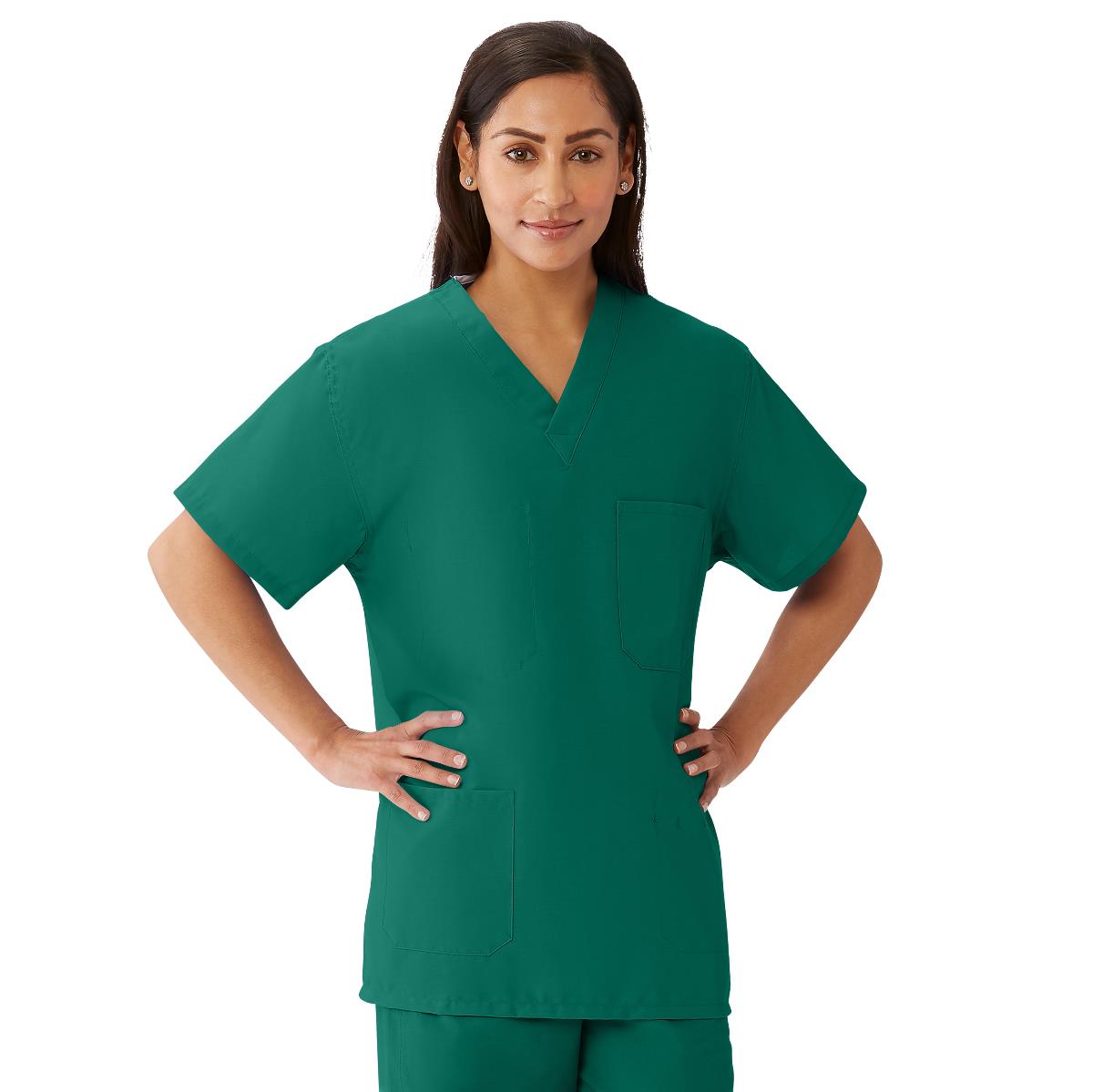AngelStat Unisex Reversible Scrub Tops with Angelica Color Coding (Style 630)