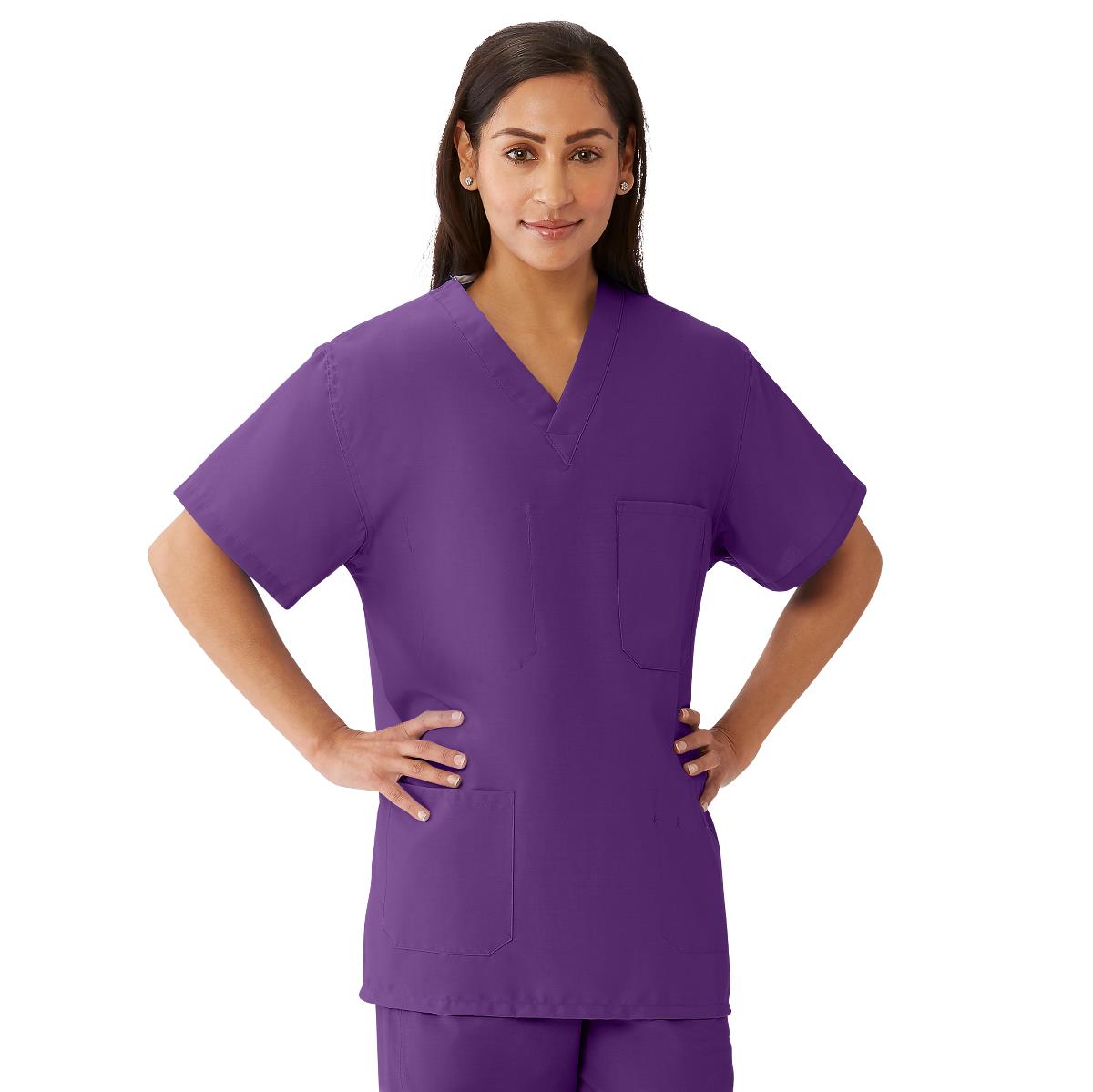AngelStat Unisex Reversible Scrub Tops with Angelica Color Coding (Style 630)