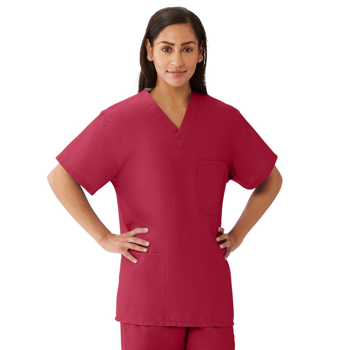 AngelStat Unisex Reversible Scrub Tops with Angelica Color Coding (Style 630)