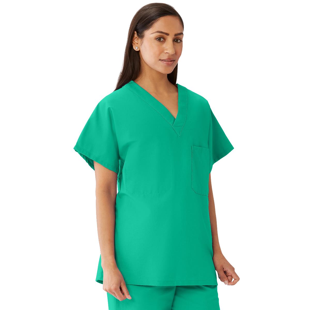 CottonCare Unisex 1-Pocket Scrub Tops for Hyperbaric Units (Style 658)