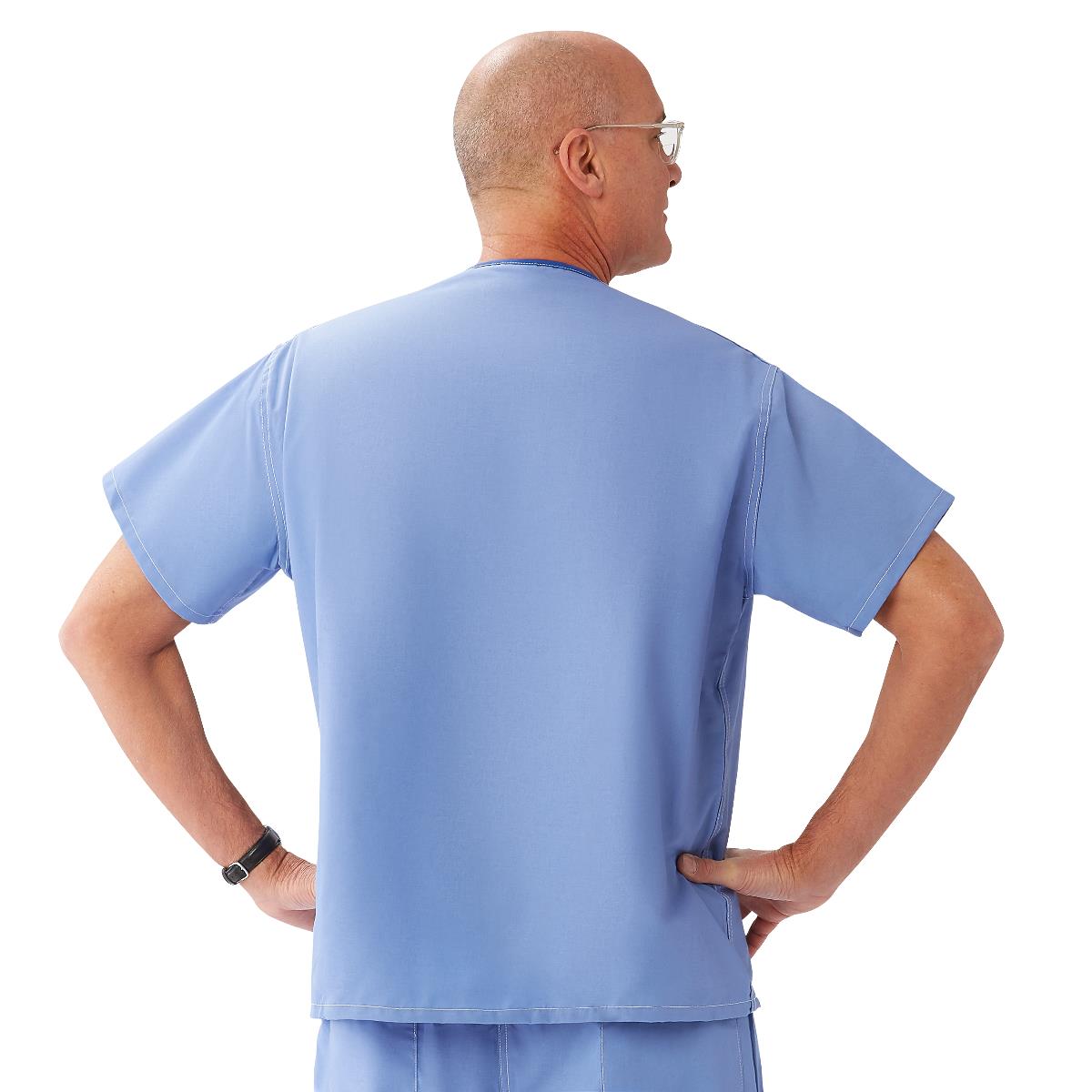 CottonCare Unisex 1-Pocket Scrub Tops for Hyperbaric Units (Style 658)